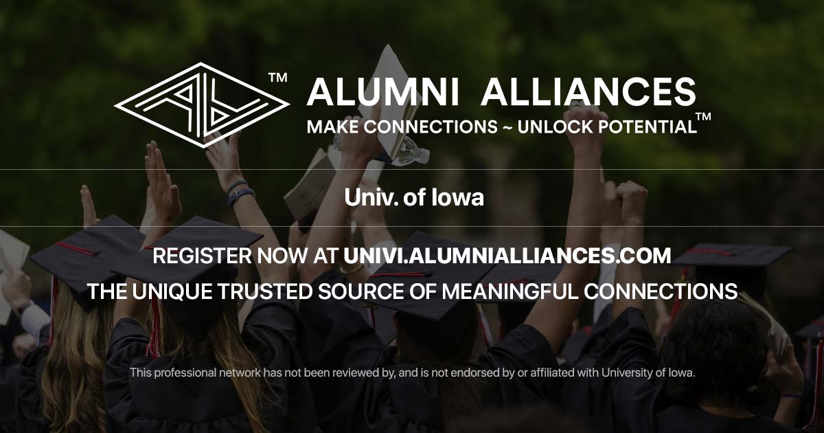 Alumni Alliancescreated for Univ. of Iowa notable famous Alumni a professional network